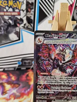 Charizard EX 234/091 Paldean Fates SIR Pokemon Card  NM+ Defects Noted/Pictured  - Image 5