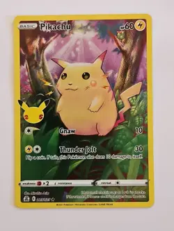 Pokemon 005/025 Pikachu Celebrations Holo Full Art PokÃ©mon TCG Card SWSH - Image 1
