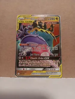 Pokemon TCG Naganadel & Guzzlord-GX Ultra Rare Cosmic Eclipse 2019 Card 158/236 - Image 1