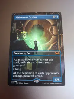 Abhorrent Oculus (Borderless) Duskmourn: House of Horror Regular NM MTG Blue - Image 1