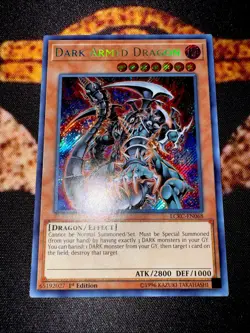 ðŸ”¥YUGIOH â€¢ DARK ARMED DRAGON â€¢ SECRET RARE â€¢ LCKC-EN068 â€¢ 1st EDITION â€¢ NMðŸ”¥ - Image 6