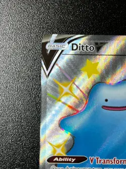 Ditto V SV118/SV122 - Shining Fates: Shiny Vault Full Art Holo Pokemon Card NM - Image 5