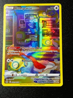 Dunsparce GG23/GG70 - Crown Zenith Galarian Gallery Full Art Pokemon Card NM - Image 1
