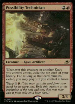 Possibility Technician - PRERELEASE FOIL - Edge of Eternities EOE - 0153 - MTG  - Image 2