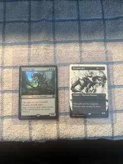 MTG Phyrexia: Tyrranax Rex Foil 189 + Regular Showcase 314 - Image 1