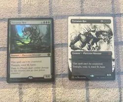 MTG Phyrexia: Tyrranax Rex Foil 189 + Regular Showcase 314 - Image 2