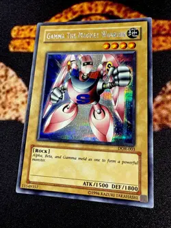 ðŸ”¥YUGIOH â€¢ GAMMA THE MAGNET WARRIOR â€¢ PRISMATIC SECRET RARE â€¢ DOR-003 â€¢ VLPðŸ”¥ - Image 3