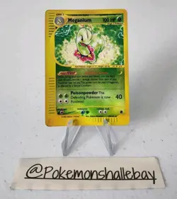 Meganium 18/​​165 - Expedition Base Set *HP* Reverse Holo Rare Pokemon Card - Image 1