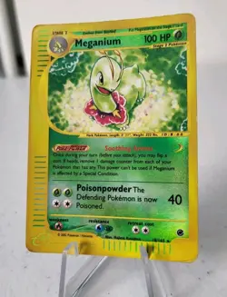 Meganium 18/​​165 - Expedition Base Set *HP* Reverse Holo Rare Pokemon Card - Image 2