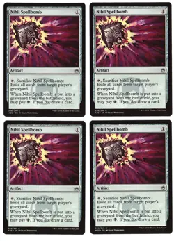 MTG Masters 25 - 4x Nihil Spellbomb - NM - Image 1