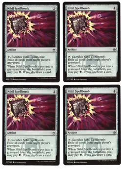 MTG Masters 25 - 4x Nihil Spellbomb - NM - Image 2
