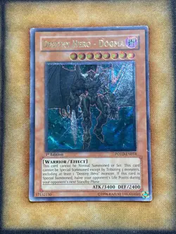 Yugioh Destiny Hero - Dogma POTD-EN014 Ultimate Rare 1st Ed MP - Image 1