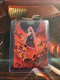 Mtg Nibelheim Aflame Art Card GS Signature - Final Fantasy + Bonus Foils - Image 1