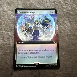 Protection Magic (Extended Art) 107 - FOIL - Commander: Final Fantasy - MTG NM/M - Image 1
