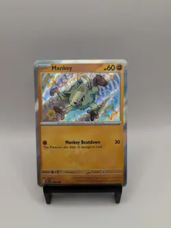 Mankey 169/091 Baby Shiny Rare Paldean Fates Pokemon TCG Scarlet & Violet NM - Image 1