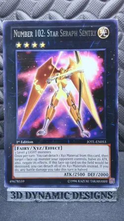 | Yugioh Number 102: Star Seraph Sentry JOTL-EN053 1st Edition Rare  LP ðŸ”¥ | - Image 1