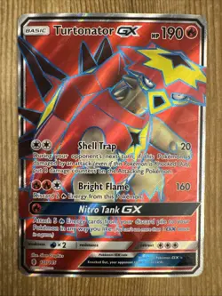 Turtonator GX - 131/145 - Pokemon Guardians Rising Sun Moon Full Art Card MP - Image 3