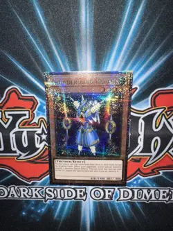 Yu-Gi-Oh Thunder King Rai-Oh Quarter Century Secret Rare 1st Edition RA03-EN206 - Image 1