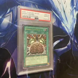 Yugioh! Brain Control TLM-EN038 Ultimate Rare 1st Edition PSA 10 GEM MT - Image 1