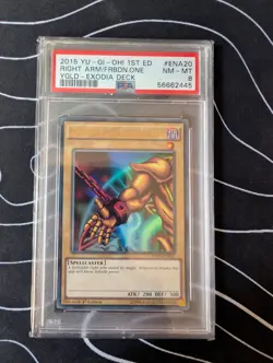 PSA 8 1st ed Right Arm of the Forbidden One ultra rare YGLD-ENA20 Yugioh - Image 2