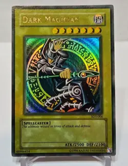 Dark Magician SDY-006 Ultra Rare Unlimited WAVY & FADED FRONT & BACK Yugioh 5233 - Image 1