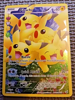 2016 Pokemon Generations #RC 29 Pikachu Radiant Collection LP+ - Image 1