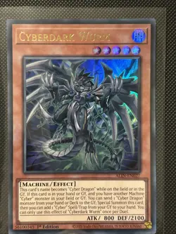 Yu-Gi-Oh TCG ALIN-EN027 Cyberdark Wurm 1st Edition Ultra Rare Card - Image 1