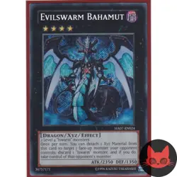 Yugioh Evilswarm Bahamut HA07-EN024 Secret Rare NM - Image 1