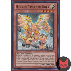 Yugioh Hieratic Dragon of Gebeb GAOV-EN019 Super Rare NM - Image 1