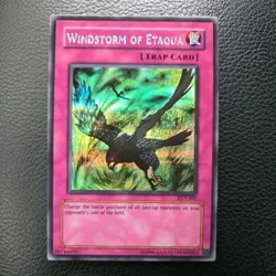 Windstorm of Etaqua Power of Chaos PCY-001 Prismatic Secret Rare Near Mint - Image 3
