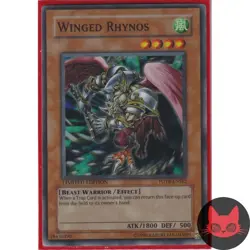 Yugioh Winged Rhynos FOTB-ENSE2 Super Rare NM - Image 2