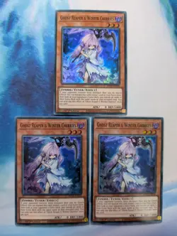 YuGiOh! Ghost Reaper & Winter Cherries MP22-EN256 Super Rare x 3 PLAYSET 1st Ed - Image 2