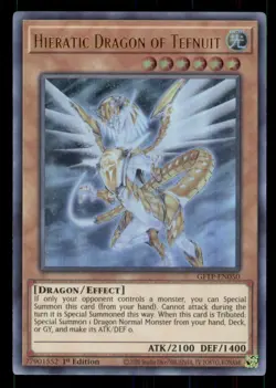 Hieratic Dragon of Tefnuit Ghosts From the Past #GFTP-EN050 Ultra Rare LP - Image 1