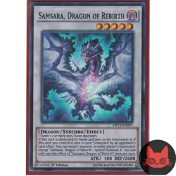 Yugioh Samsara, Dragon of Rebirth MP15-EN097 Super Rare 1st Edition NM - Image 2