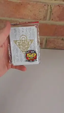 Yu-Gi-Oh! Card Sleeves 50 Pack White Pyramid Yugi Kaiba 62x89mm New Sealed TCG - Image 2