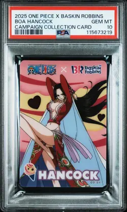 PSA10 2025 one piece Baskin Robbins Boa Hancock Campaign Collection Card - Image 1