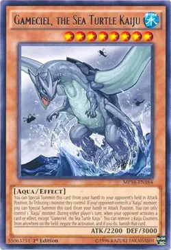 Yu-Gi-Oh Card - MP16-EN164 - GAMECIEL, THE SEA TURTLE KAIJU (rare) - NM/Mint - Image 2