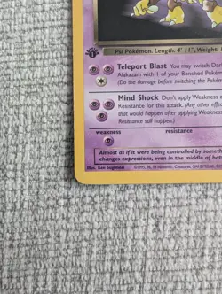 Dark Alakazam 18/82 1st Edition Non-Holo Rare Team Rocket Pokémon Card - Image 6