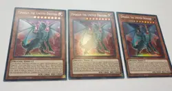 3 x Timaeus the United Dragon MP23-EN003 - Prismatic Secret Rare YuGiOh Playset - Image 1