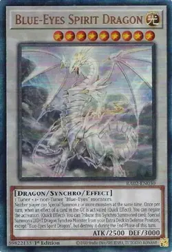 Yugioh! Blue-Eyes Spirit Dragon - RA02-EN030 - Prismatic Ultimate Rare - 1st Edi - Image 1