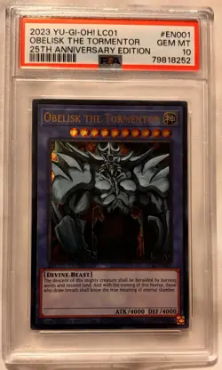 2023 YU-GI-OH! LCO1 OBELISK THE TORMENTOR QCSE PSA 10 - Image 3