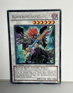 Yugioh  Blackwing Armed Wing 1st Edition Super Rare RGBT-EN041 - Image 1