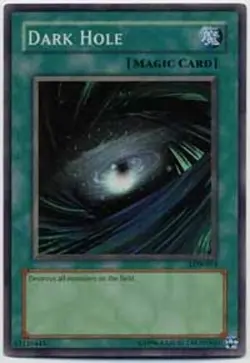 Yugioh! LP Dark Hole - LOB-052 - Super Rare - Unlimited Edition Lightly Played, - Image 2