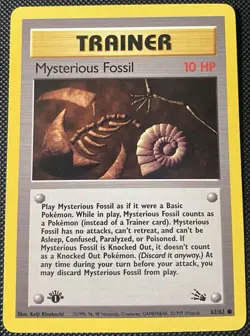 Mysterious Fossil 62/62 Fossil Regular 1st Edition - Pokémon Card - Yugioh Card - Image 3