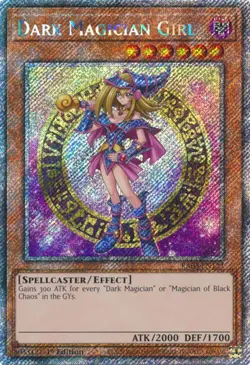 Dark Magician Girl (Platinum Secret Rare) (B) RA03-EN123 Quarter Century Bonanza 1st Edition - Image 1