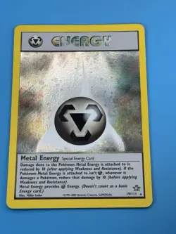 Pokemon TCG Metal Energy 19/111 Neo Genesis English Holo Rare NM - Image 2