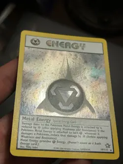 Pokemon TCG Metal Energy 19/111 Neo Genesis English Holo Rare NM - Image 1