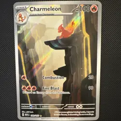 Charmeleon 169/165 Scarlet & Violet 151 Full Art Ultra Rare Holo Pokemon Card NM - Image 1