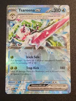 PokÃ©mon TCG Tsareena EX Sv04: Paradox Rift Holo Card 046/182 - Image 1
