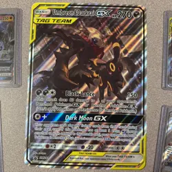 JUMBO Oversized Umbreon & Darkrai GX Tag Team Black Star Promo SM241 Pokémon+ 4 - Image 1